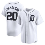 Detroit Tigers #20 Spencer Torkelson White Puhics Home Limited Player Jersey