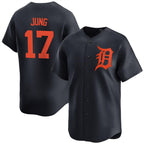Detroit Tigers #17 Jace Jung Black Puhics 2024 Alternate Limited Stitched Jersey