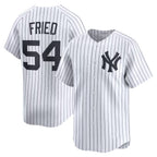 New York Yankees #54 Max Fried White Puhics Home Limited Player Jersey 2