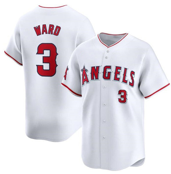 Los Angeles Angels #3 Taylor Ward White Puhics Home Limited Stitched Jersey