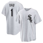 Chicago White Sox White Puhics #1 Dad Home Replica Jersey