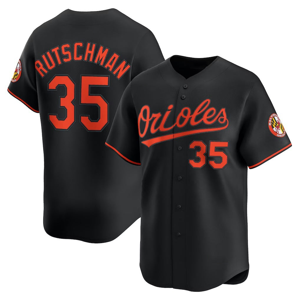 Baltimore Orioles #35 Adley Rutschman Black Puhics Alternate Limited Player Jersey