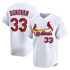 St. Louis Cardinals #33 Brendan Donovan White Puhics Home Limited Player Jersey