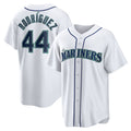 Seattle Mariners #44 Julio Rodriguez White Puhics Home Replica Player Jersey