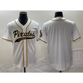 Pittsburgh Pirates Blank White Puhics Cool Base Stitched Jersey