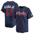 Atlanta Braves #13 Ronald Acu?a Jr. Navy Puhics 2025 Speedway Classic Alternate Limited Stitched Jersey