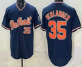 Detroit Tigers #35 Justin Verlander Navy Puhics Limited Jersey