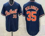 Detroit Tigers #35 Justin Verlander Navy Puhics Limited Jersey