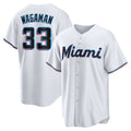 Miami Marlins #33 Eric Wagaman White Puhics Home Replica Jersey
