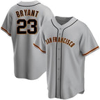 San Francisco Giants #23 Kris Bryant Gray Puhics Cool Base Jersey