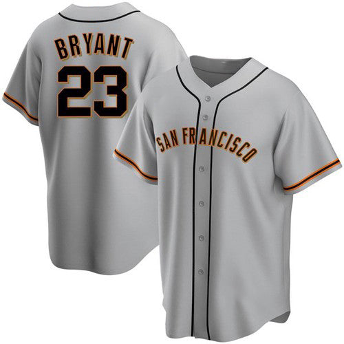 San Francisco Giants #23 Kris Bryant Gray Puhics Cool Base Jersey