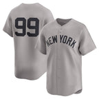 New York Yankees #99 Aaron Judge Gray Puhics Road Limited Player Jersey