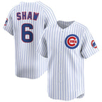 Chicago Cubs #6 Matt Shaw White Puhics Home Limited Stitched Jersey