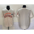 Houston Astros Blank Cream Puhics Throwback Cooperstown Collection Limited Stitched Jersey