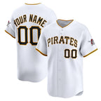 Custom Pittsburgh Pirates White Puhics Home Limited Jersey