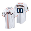 Custom Houston Astros ACTIVE PLAYER White Puhics 2022 World Series Home Stitched Jersey