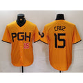 Pittsburgh Pirates #15 Oneil Cruz Yellow Puhics 2023 City Connect Stitched Jerseys