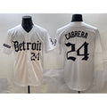 Detroit Tigers #24 Miguel Cabrera White Puhics 'Motor Gothic Edition' Vapor Premier Limited Stitched Jersey