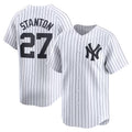 New York Yankees #27 Giancarlo Stanton White Puhics Home Limited Player Jersey