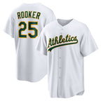 Oakland Athletics #25 Brent Rooker White Puhics Home Replica Jersey