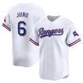 Texas Rangers #6 Josh Jung White Puhics Home Limited Player Jersey