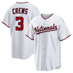 Washington Nationals #3 Dylan Crews White Puhics Home Replica Jersey