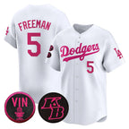 Los Angeles Dodgers #5 Freddie Freeman White Puhics 2026 Mother¡¯s Day Vapor Premier Limited Stitched Jersey