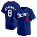 Los Angeles Dodgers #8 Enrique Hernandez Royal Puhics Limited Stitched Jersey