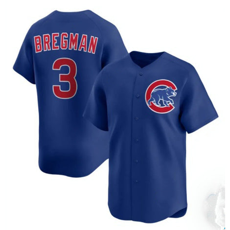 Chicago Cubs #3 Alex Bregman Royal Puhics Limited Stitched Jersey