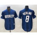 Detroit Tigers #8 Matt Vierling Navy Puhics 2024 City Connect Cool Base Limited Stitched Jersey