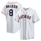 Houston Astros #8 Christian Walker White Puhics Home Replica Jersey