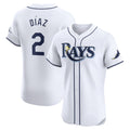 Tampa Bay Rays #2 Yandy Diaz White Puhics Home Elite Player Jersey