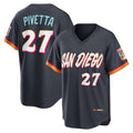 San Diego Padres #27 Nick Pivetta Obsidian Puhics 2026 City Connect Stadium Jersey