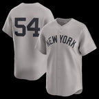 New York Yankees #54 Max Fried Gray Puhics Road Limited Player Jersey 2