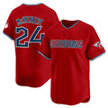 Cleveland Guardians #24 Triston McKenzie Red Puhics Alternate Limited Stitched Jersey