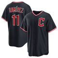 Cleveland Guardians #11 Jos¨¦ Ram¨ªrez Navy Puhics 2025 Alternate Limited Stitched Jersey
