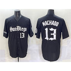 San Diego Padres #13 Manny Machado Black Puhics Gothic Edition Vapor Limited Stitched Jersey