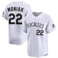 Colorado Rockies #22 Mickey Moniak White Puhics Home Limited Stitched Jersey
