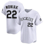 Colorado Rockies #22 Mickey Moniak White Puhics Home Limited Stitched Jersey