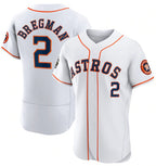 Houston Astros #2 Alex Bregman White Puhics 2022 World Series Flex Base Stitched Jersey
