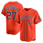 Houston Astros #27 Jose Altuve Orange Puhics Alternate Limited Player Jersey