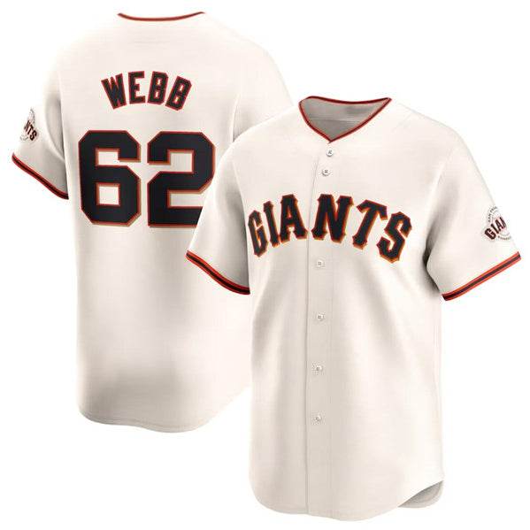 San Francisco Giants #62 Logan Webb Cream Puhics Cool Base Stitched Jersey