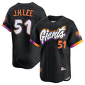 San Francisco Giants #51 Jung Hoo Lee Black Puhics Anthracite 2025 City Connect Limited Stitched Jersey