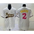 San Diego Padres #2 Xander Bogaerts White Puhics NEW 2023 City Connect Cool Base Stitched Jersey