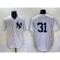 New York Yankees #31 Ichiro Suzuki White Puhics Cool Base Limited Stitched Jersey
