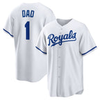 Kansas City Royals #1 Dad White Puhics Home Replica Jersey