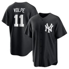 New York Yankees #11 Anthony Volpe Black Puhics Fashion Replica Player Jersey