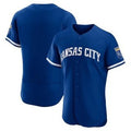 Kansas City Royals Blank Blue Puhics Flex Base Stitched Jersey
