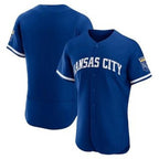 Kansas City Royals Blank Blue Puhics Flex Base Stitched Jersey