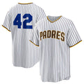 San Diego Padres #42 Jackie Robinson White Puhics Home 2025 Day Replica Jersey
